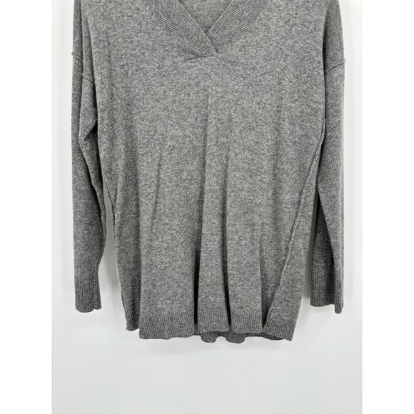 Benedetta B Merino Wool Cashmere Sweater Women Small Gray V-Neck Long Sleeve - Picture 3 of 8